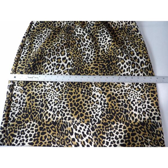 Cato Est 1946 18/20 Pull On Pencil Skirt Stretchy Leopard Cheetah Animal Print - Picture 10 of 11